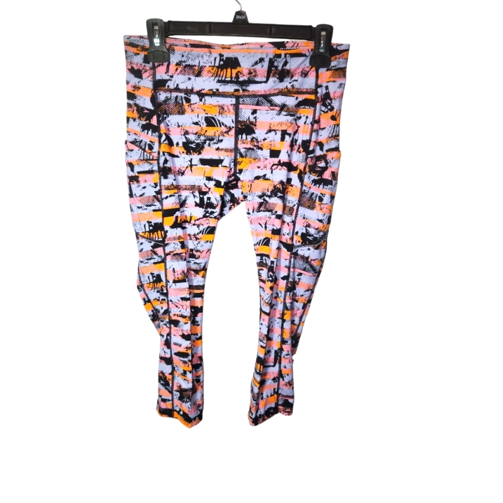 Lululemon Speed It Up Crop Leggings Colorful Size 8